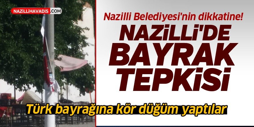 Türk bayrağına büyük saygısızlık!