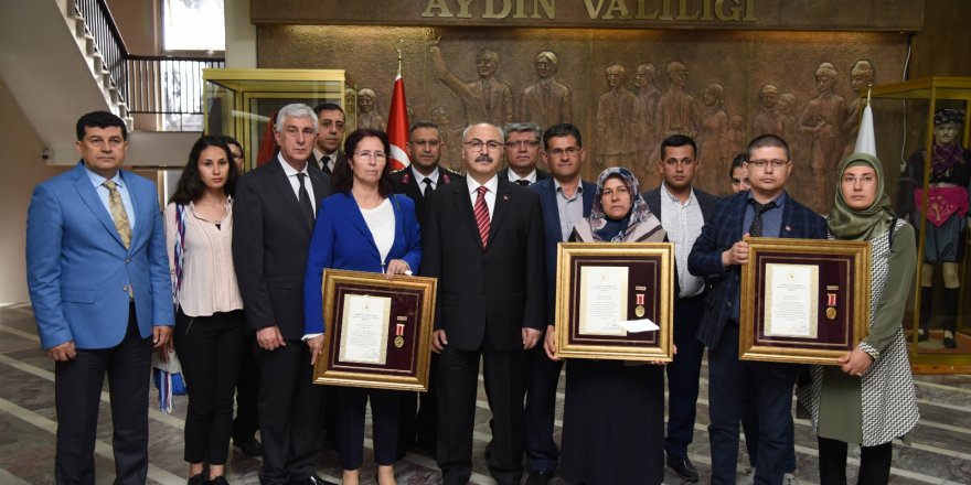 Aydın'da Devlet Övünç Madalyası ve Beratı verildi!