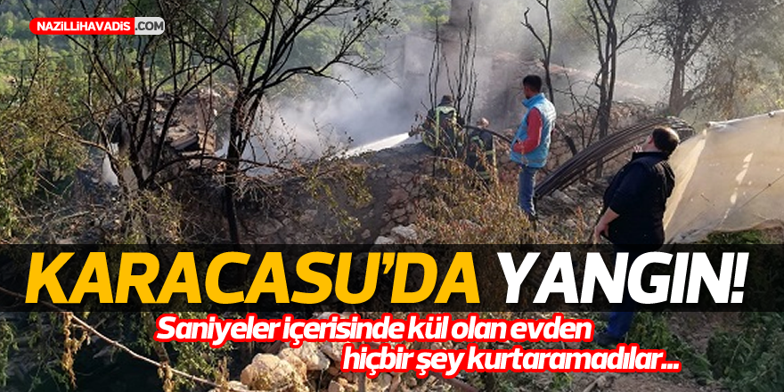 Karacasu'da yangın!