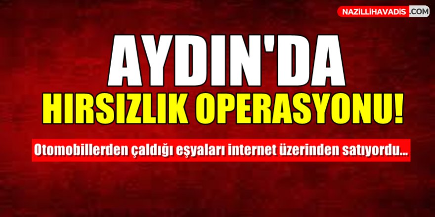 Aydın'da Hırsızlık Operasyonu!