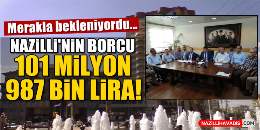 Başkan Özcan, belediyenin borcunu açıkladı!