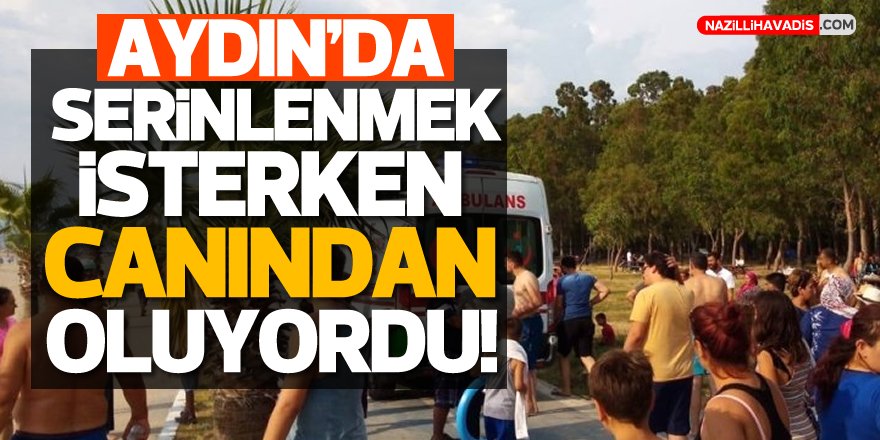 Serinlemek için girdi, boğuluyordu!