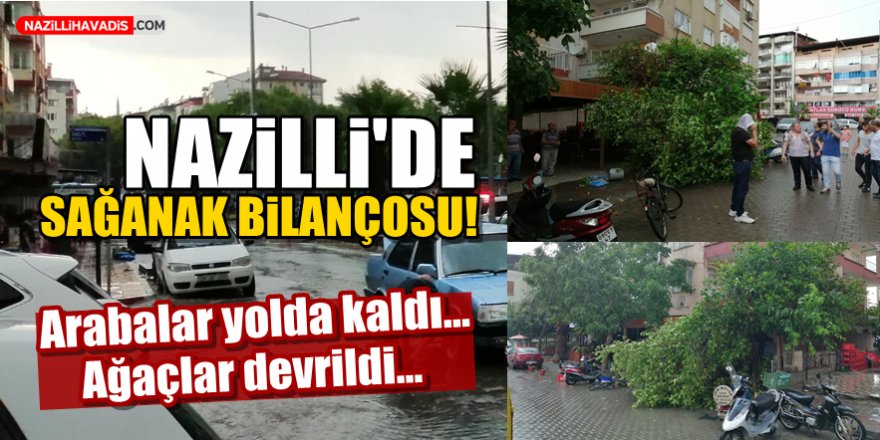 Nazilli'de sağanak bilançosu!