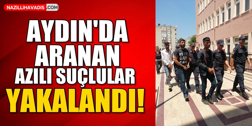 Aydın'da azılı suçlular yakalandı!