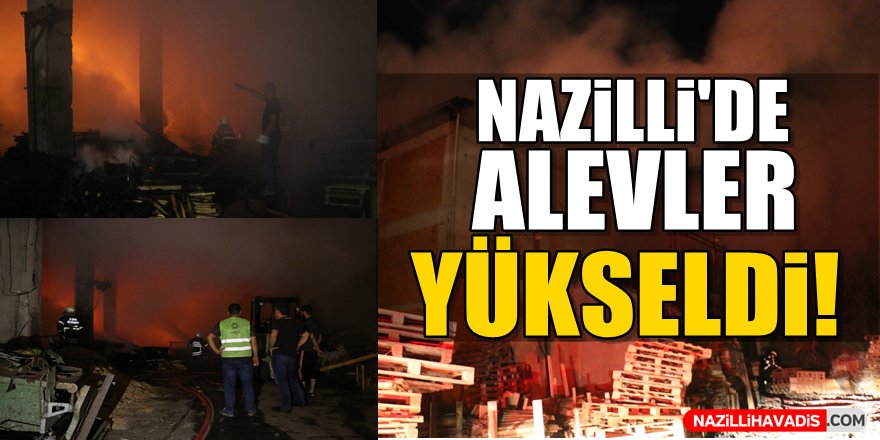 Nazilli'de alevler yükseldi!