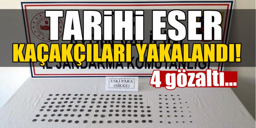 Aydın'da tarihi eser kaçakçıları yakalandı!