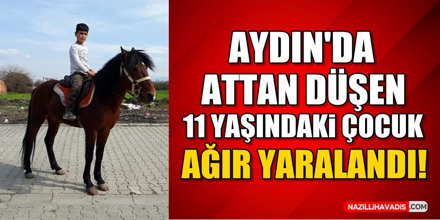 Attan düşen çocuk ağır yaralandı!