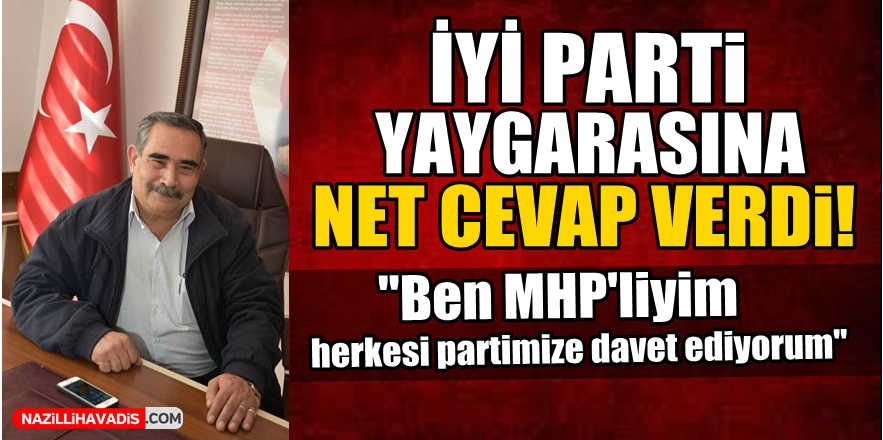 İYİ Parti Yaygarasına  Net Cevap Verdi!