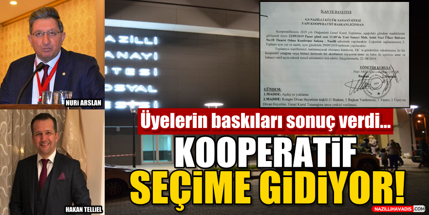 Kooperatif seçime gidiyor!