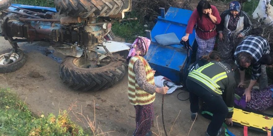 Muğla'da traktör devrildi: 1 ölü, 1 yaralı