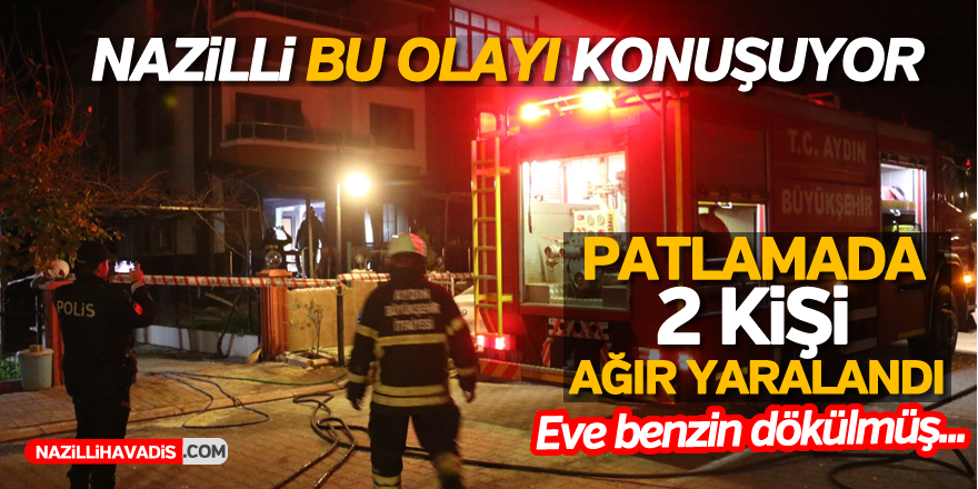 Nazilli'de esrarengiz patlama: 2 yaralı