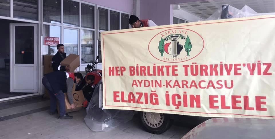 KARACASU YARDIM ELİNİ ELAZIĞ’A UZATTI