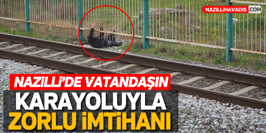 Nazilli'de vatandaşın karayoluyla zorlu imtihanı