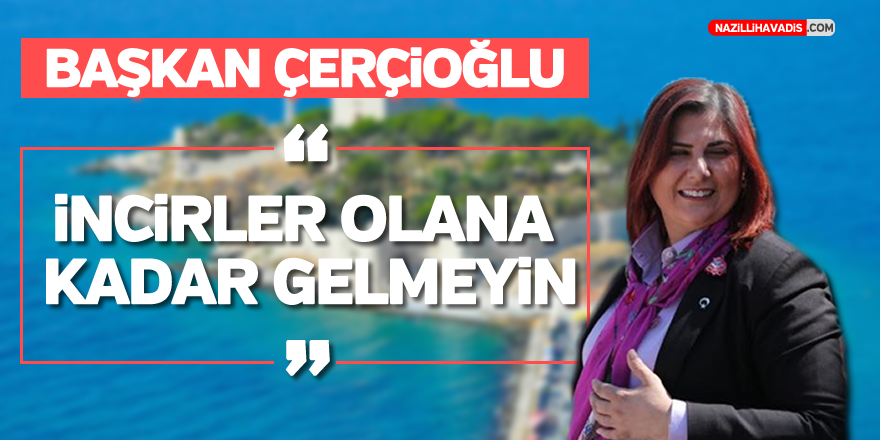 ÇERÇİOĞLU: İNCİRLER OLANA KADAR AYDIN’A GELMEYİN