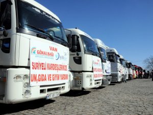 Yardım Malzemesi 20 Tır Suriye’ye Uğurlandı