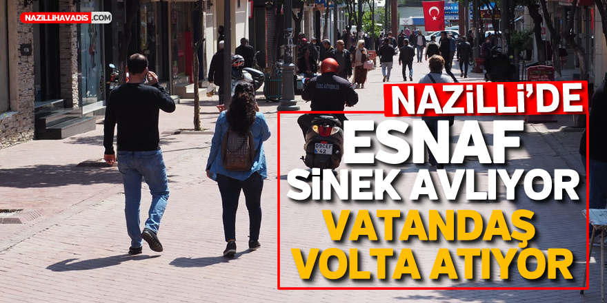 Nazilli'de esnaflar sinek avlıyor, vatandaş volta atıyor