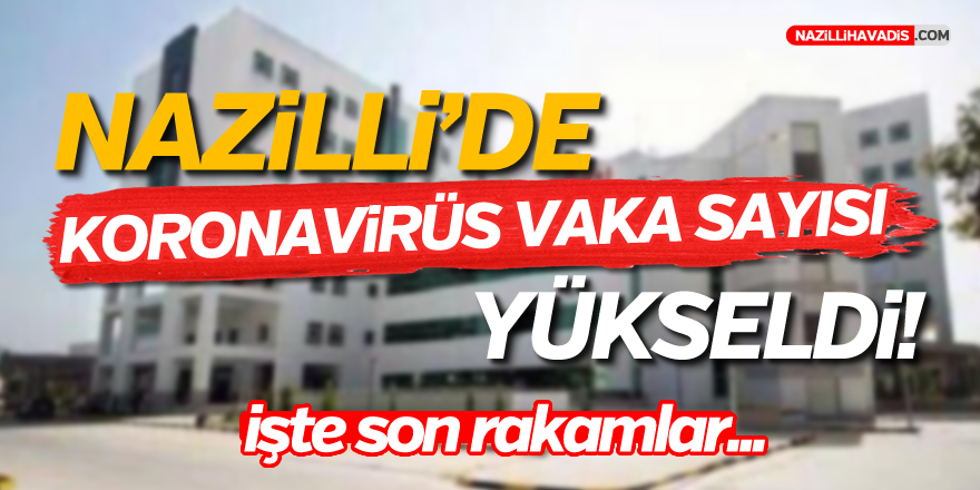 Nazilli'de kaç pozitif vaka var?