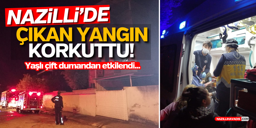 Nazilli'de çıkan yangın korkuttu!