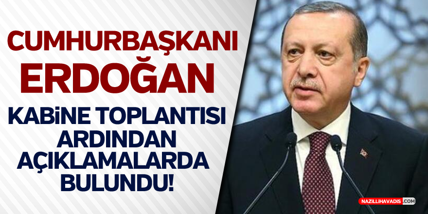 CUMHURBAŞKANI ERDOĞAN: "İŞTE DAYANIŞMA BUDUR..."