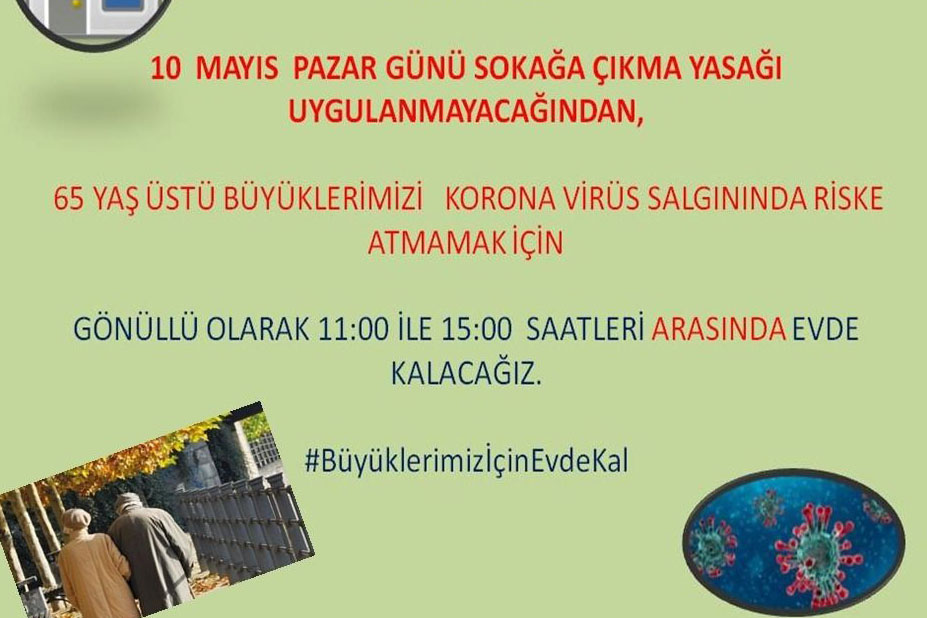 Nazilli İlçe Sağlık Müdürlüğü’nden Pazar Günü “Evde Kalalım” Çağrısı