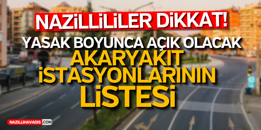 NAZİLLİLER DİKKAT!