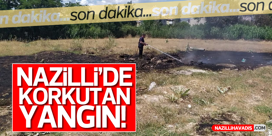 NAZİLLİ'DE KORKUTAN YANGIN!