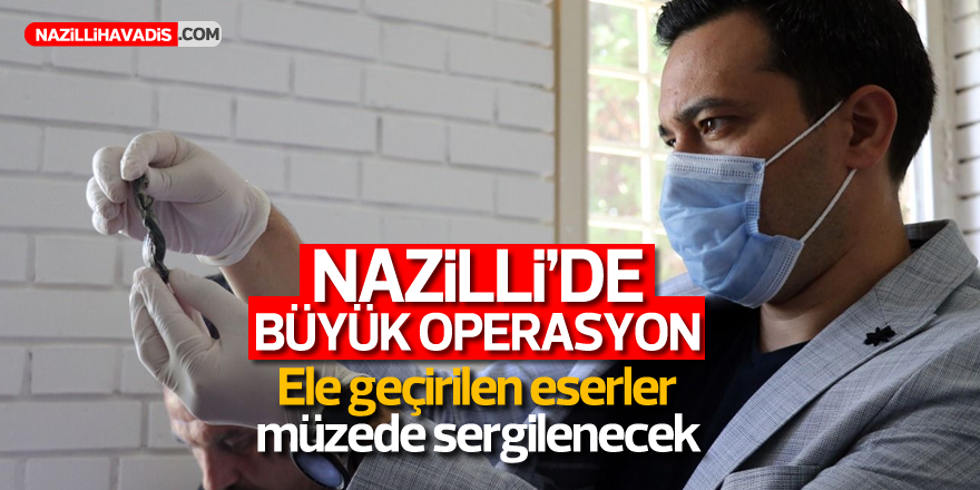 Aydın'daki operasyonda ele geçirilen tarihi eserler müzede sergilenecek