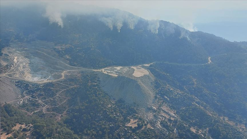 Aydın'da başlayıp Muğla'da söndürülen orman yangınıyla ilgili 2 gözaltı