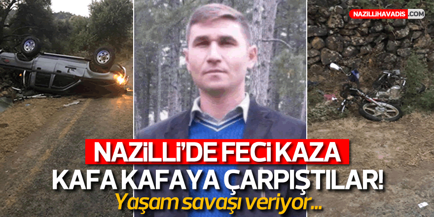 Nazilli'de cip ile motosiklet çarpıştı: 1 ağır yaralı