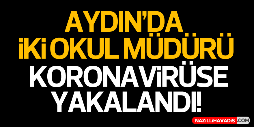 Aydın'da iki okul müdürü koronaya yakalandı