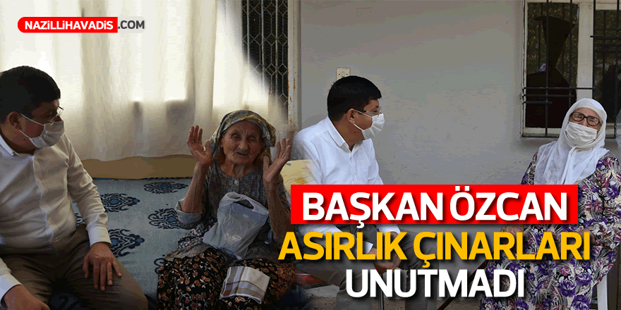 Başkan Özcan asırlık çınarları unutmadı