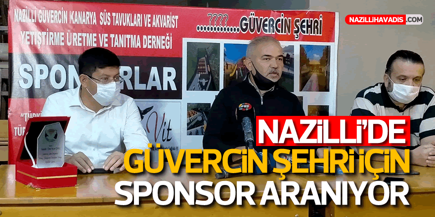 NAZİLLİ'DE GÜVERCİN ŞEHRİ İÇİN SPONSOR ARANIYOR