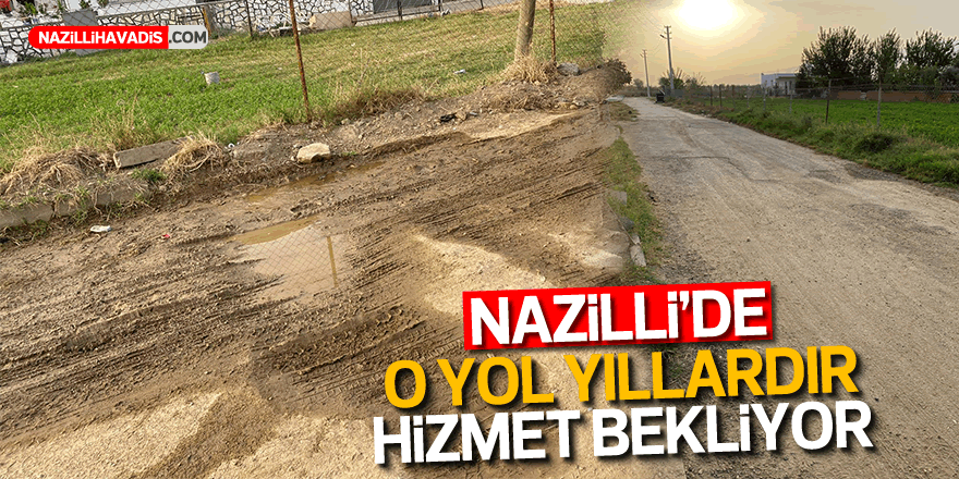 Nazilli’deki o yol yıllardır çözüm bekliyor