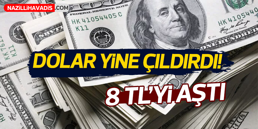 Dolar yine çıldırdı 8 TL'yi aştı