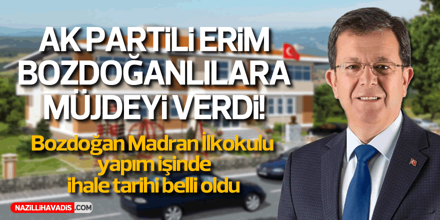 BOZDOĞAN'A BİR OKUL MÜJDESİ DAHA!