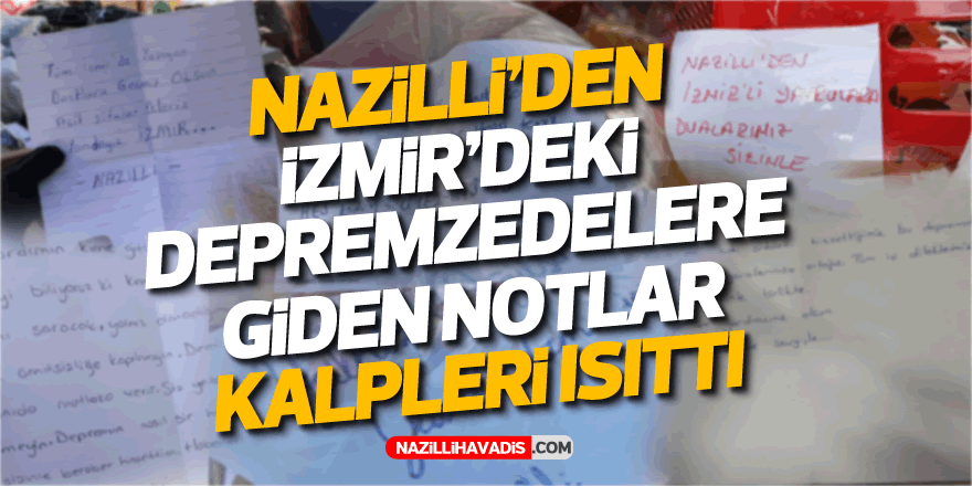 YARDIM KOLİLERİNDEN ÇIKAN NOTLAR DUYGULANDIRDI