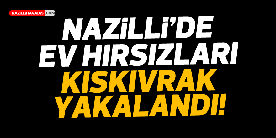 Nazilli'de ev hırsızı kıskıvrak yakalandı