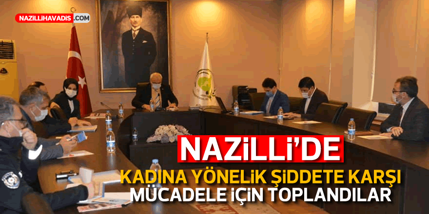 Nazilli’de kadına yönelik şiddete karşı mücadele için toplandılar