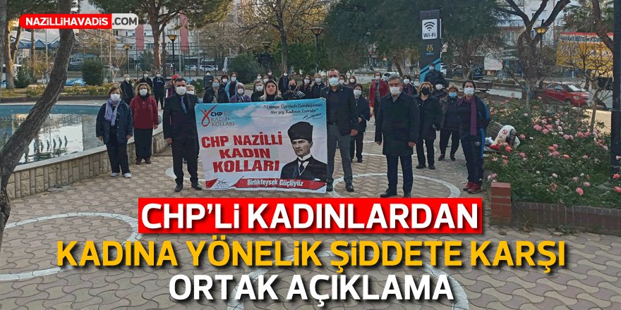 CHP'li kadınlardan kadına yönelik şiddete karşı ortak açıklama