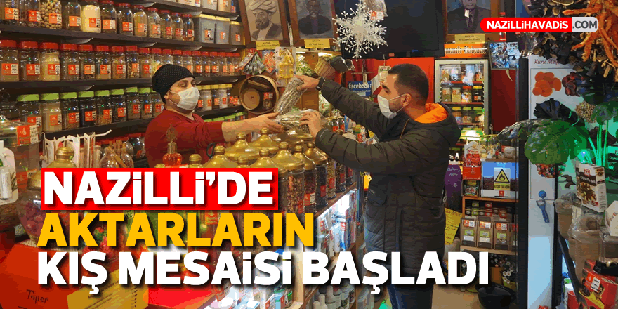 Nazilli’de aktarların kış mesaisi başladı