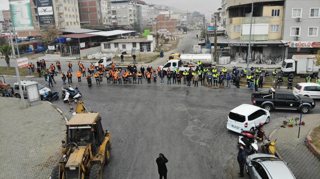 266 kişilik belediye ekibi Nazilli sanayisi için seferber oldu