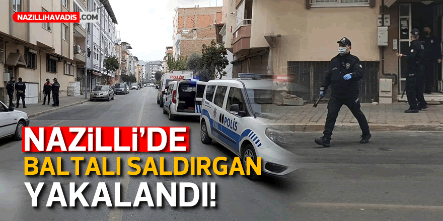 Alkollü şahıs önce baltayla yol kesti, sonra polisten kaçarak evine saklandı