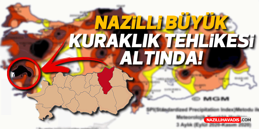 Nazilli büyük bir susuzluk tehlikesi altında!