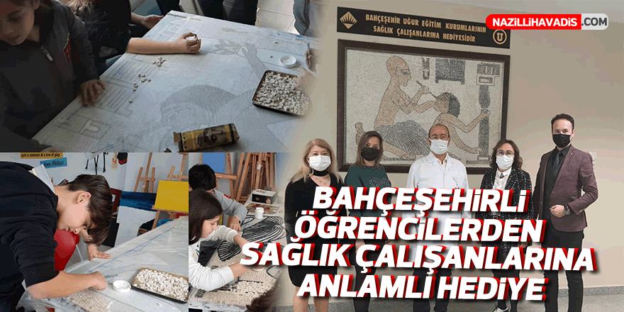 Bahçeşehir Uğur Eğitim Kurumları öğrencilerinden sağlık çalışanlarına anlamlı davranış