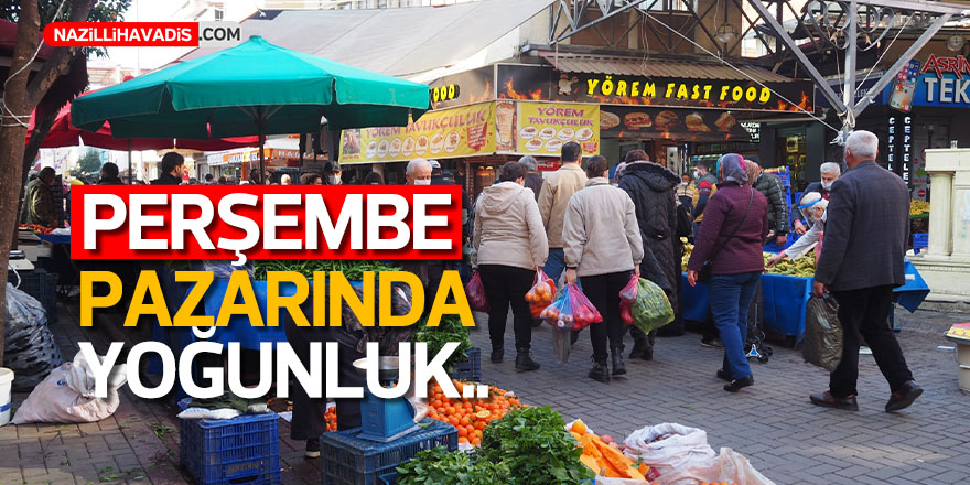 Perşembe Pazarı’nda yoğunluk