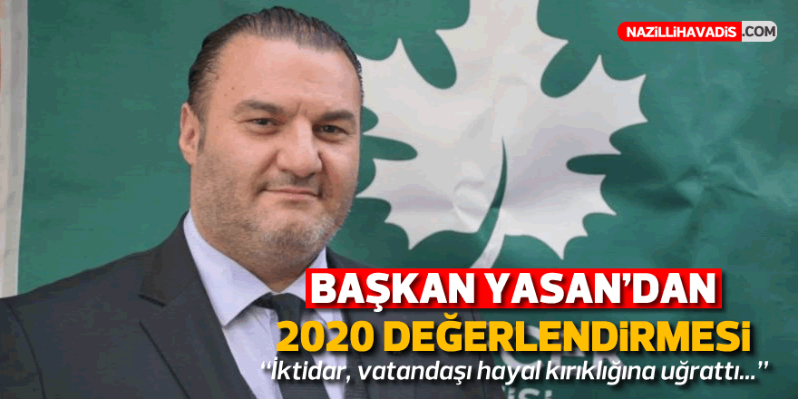 Başkan Yasan’dan 2020 Değerlendirmesi