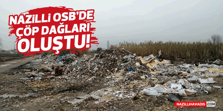 Nazilli OSB'de çöp dağları oluştu