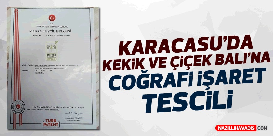 Karacasu’da ‘çiçek ve kekik balı’na coğrafi işaret tescili