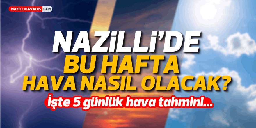 Nazilli’de hafta içi hava nasıl olacak?