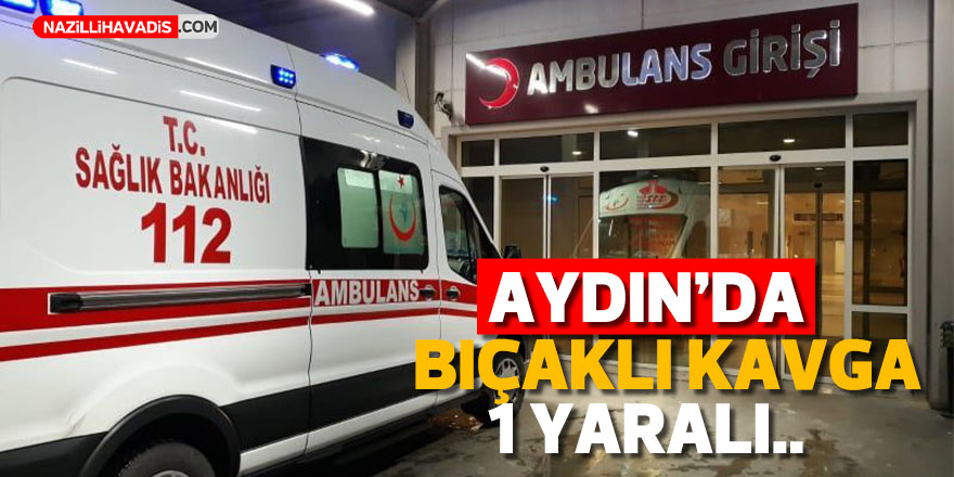 Aydın'da bıçaklı kavga: 1 yaralı